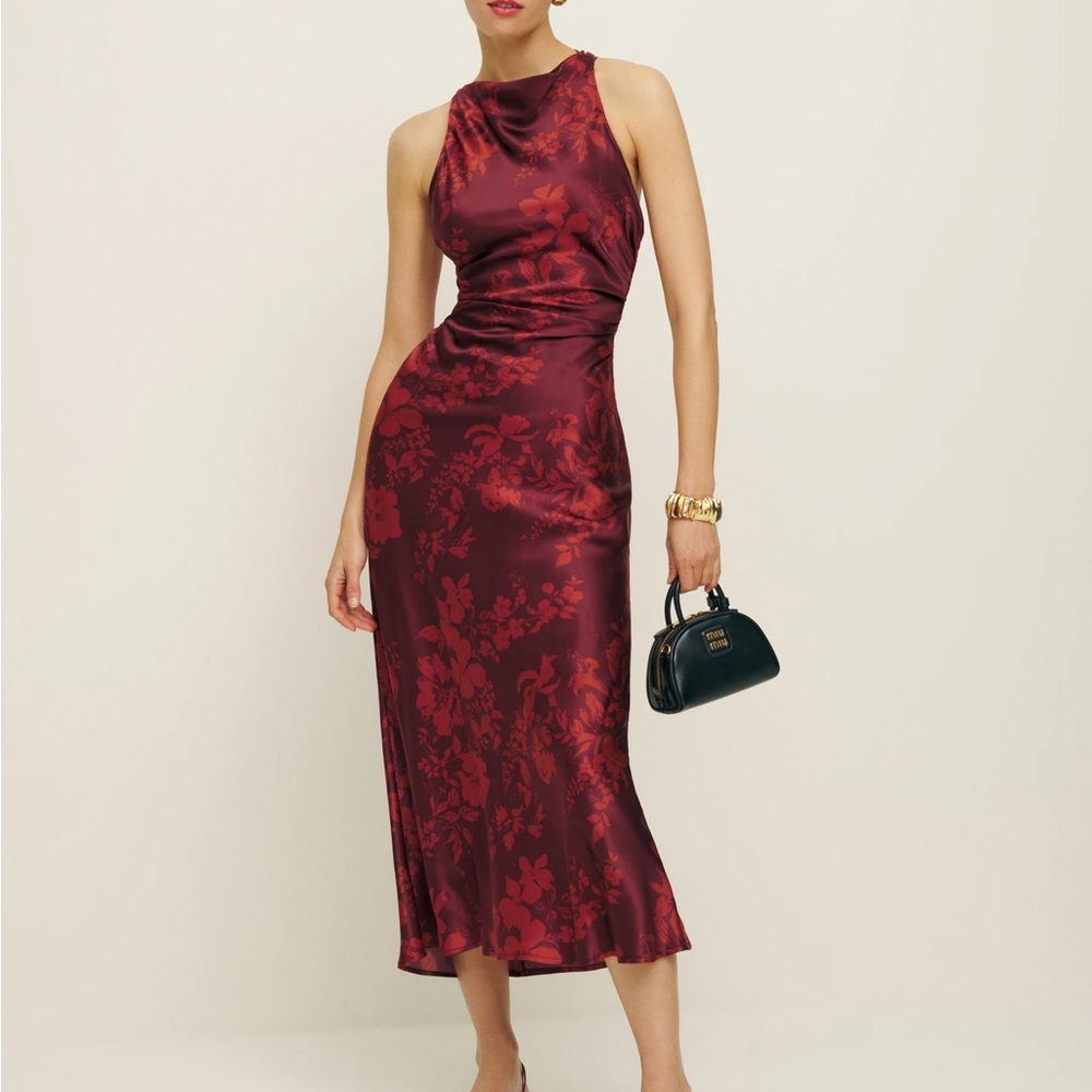Reformation Cassette Silk Dress - Satine